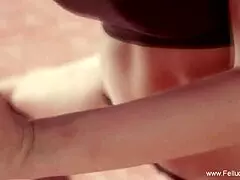 tasting the cumshot redhead