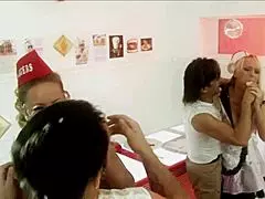 Diana Gold and Eva Mercedes in foodie foursome