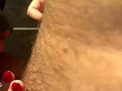 Cute babe, wanna blow me in a public toilet after handjob?