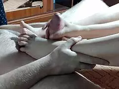 Žudim za tvojim semenom na mojim nogama baš sada