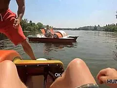 Chaude salope aux gros seins baise un étranger avant son mec ! 😲