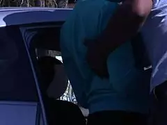 Watch her suck that huge cock deep!