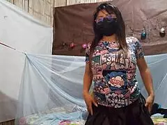 Hot Latina Flashes Big Tits For Lover's Cock