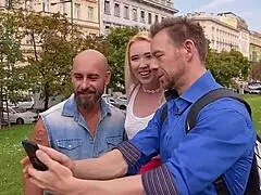 Double Penetration Thrills Samantha Rone After Sightseeing Tour