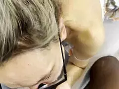 Wow! Horny Mature Rita Sucks Black Cock POV and Gets a Messy Cumshot