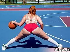 chubby housewife begs, fuck my bubbly ass harder, gym instructor