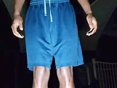 park 2 sexy mature woman works out in fitness solo