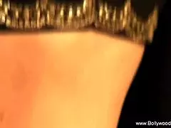 lovely brunette milf dances with seductive moves