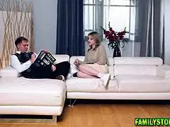 Stepmom Jenna Starr And Melody Marks Pound Lucky Stepson Joshua Lewis In Hardcore Threesome Action!