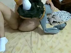 In this great compilation, a beautiful stepmom strips off her panties and starts masturbating passionately.