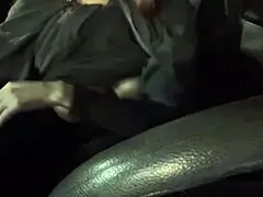 Italian milf Artemisia Love flashing big boobs while driving around town.