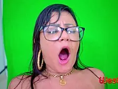 brazilian slut begged to remove the condom. i came inside instead of on her face.