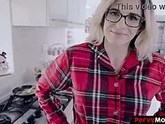 How does unruly stepson devour refined mother's pussy on holiday?