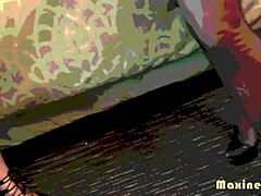 वाह, कैमिल ब्लैक मैक्सिन एक्स की गैंड पर जोर से सवार होती है कैम पर! 😍