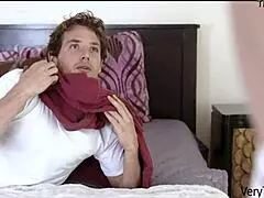 Blonde Vanessa Cage with stunning blue eyes shines.