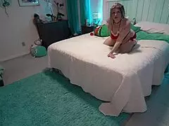 Damn! Step Mom TabithaXXX Sucks Off Peeping Son for XXX-mas Facial Blast!