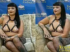 Milf bound and waxed for intense bdsm orgasms