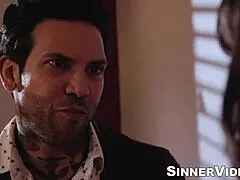 tattooed stepson licks vera king's pussy in hardcore missionary banging