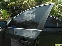 She says, Lube those big natural tits for sucking in fishnets and heels