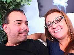 Horny MILF Rides Dick Hard On Couch!
