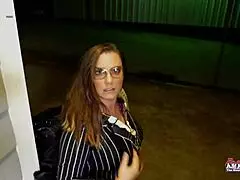 Busty brunette celeste deep fingering her twat before getting banged in doggystyle group cumshot