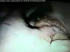 her cum drips out after dildo fucking that wet pussy wife