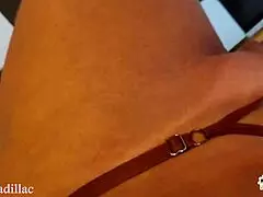 See Cleo Cadillac bent over the pool table?