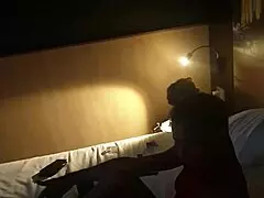 Watch the tall mature mistress striptease, ripping clothes off the petite girl