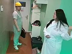 hey handyman, oil me up and make me squirt right here in this hotel room!