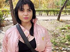 Hed! Tatoveret spansk Nadja sluger sæd i vild scene!