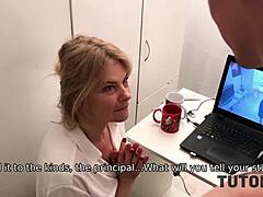 Sâni uriași matură pornstar Samantha Mack futând stud cu pula mare hardcore