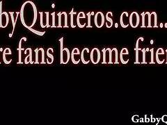 Latina Gabby Quinteros Caught Banging Lawn Guy Outdoors