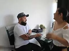 Horny Neighbor Fulfills Fantasy With Creampie And Vaginal Sex!