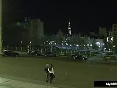 Pearl Diamond gets picked up by the black dude for some monster cock action.