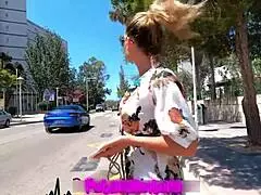 Cogida a leidy de león en bosque encantado. Wild outdoor ride with blowjob and cowgirl action.