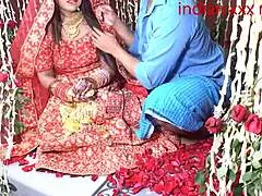 Indian step mom celebrates suhagrat wedding night
