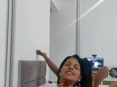 Showing off online for a fan, making him crazy with desire!