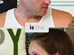 caught in a surprising moment with an older woman.