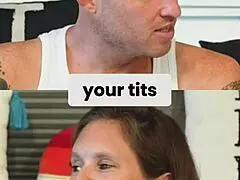 caught in a surprising moment with an older woman.