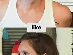 caught in a surprising moment with an older woman.