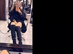 Milf Flashes And Masturbates In Public Car On Highway