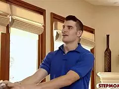 teen and milf give pussy as birthday gift to lucky guy