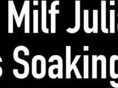 Busty Blonde Milf Julia Ann Smokes Her Cigarettes While Soaking In The Tub. She Exposes Her Naked Body And Wet Vagina.