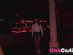 shy redhead reveals her juicy ass in close-up striptease interview