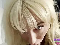 i feel so close to step aunty kate dee as she guides me through muff diving her big tits while bent over and choking me with gagging cunilingus