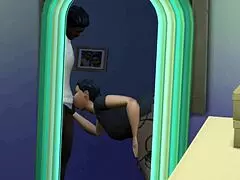 Arab milf sneaks her young 18+ lover home for forbidden sex.