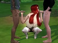 Mortimer and Duncan fuck whore Sabri Muff, Mercedes joins the group