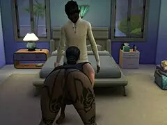 Arab milf sneaks her young 18+ lover home for forbidden sex.