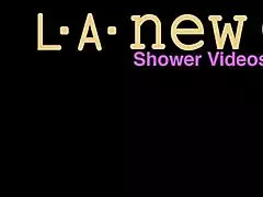 sweet teen 18+ blonde flaunts her sexy body in a steamy bath scene