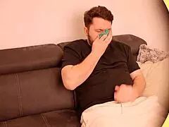 Stepmom Loses Control Over Stepson's Cock and Takes Huge Facial.